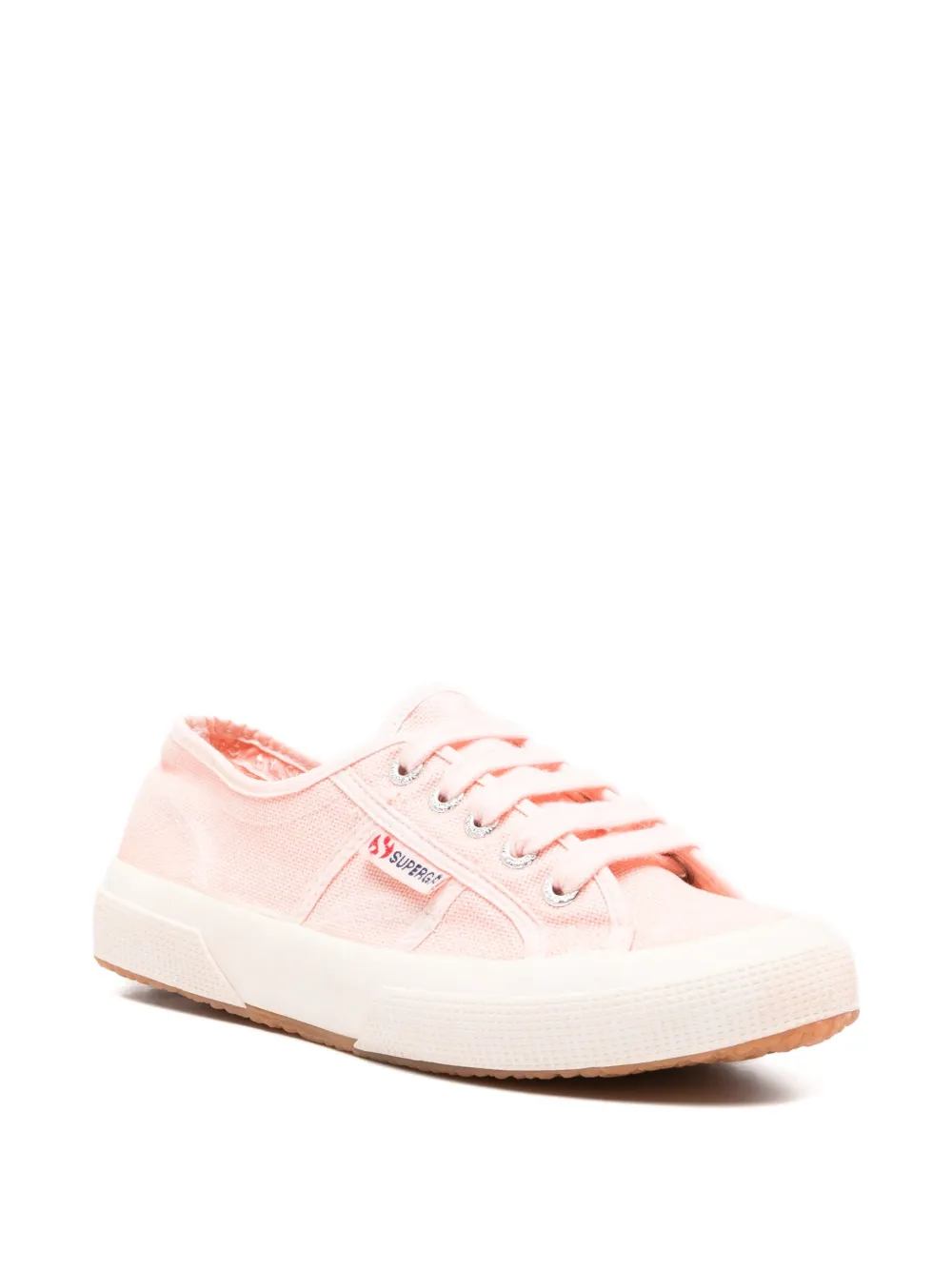 Superga lace-up canvas sneakers Roze