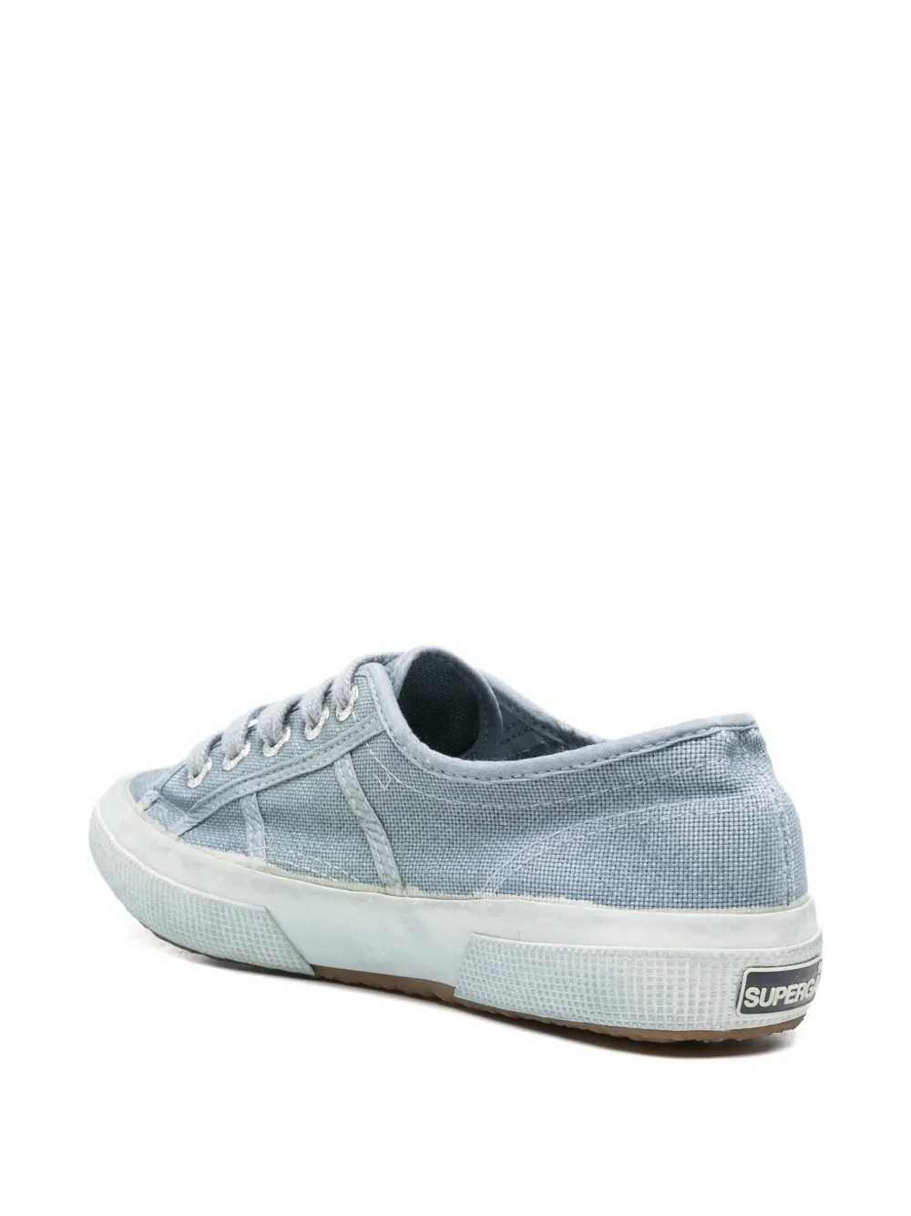 Superga lace-up canvas sneakers Blauw