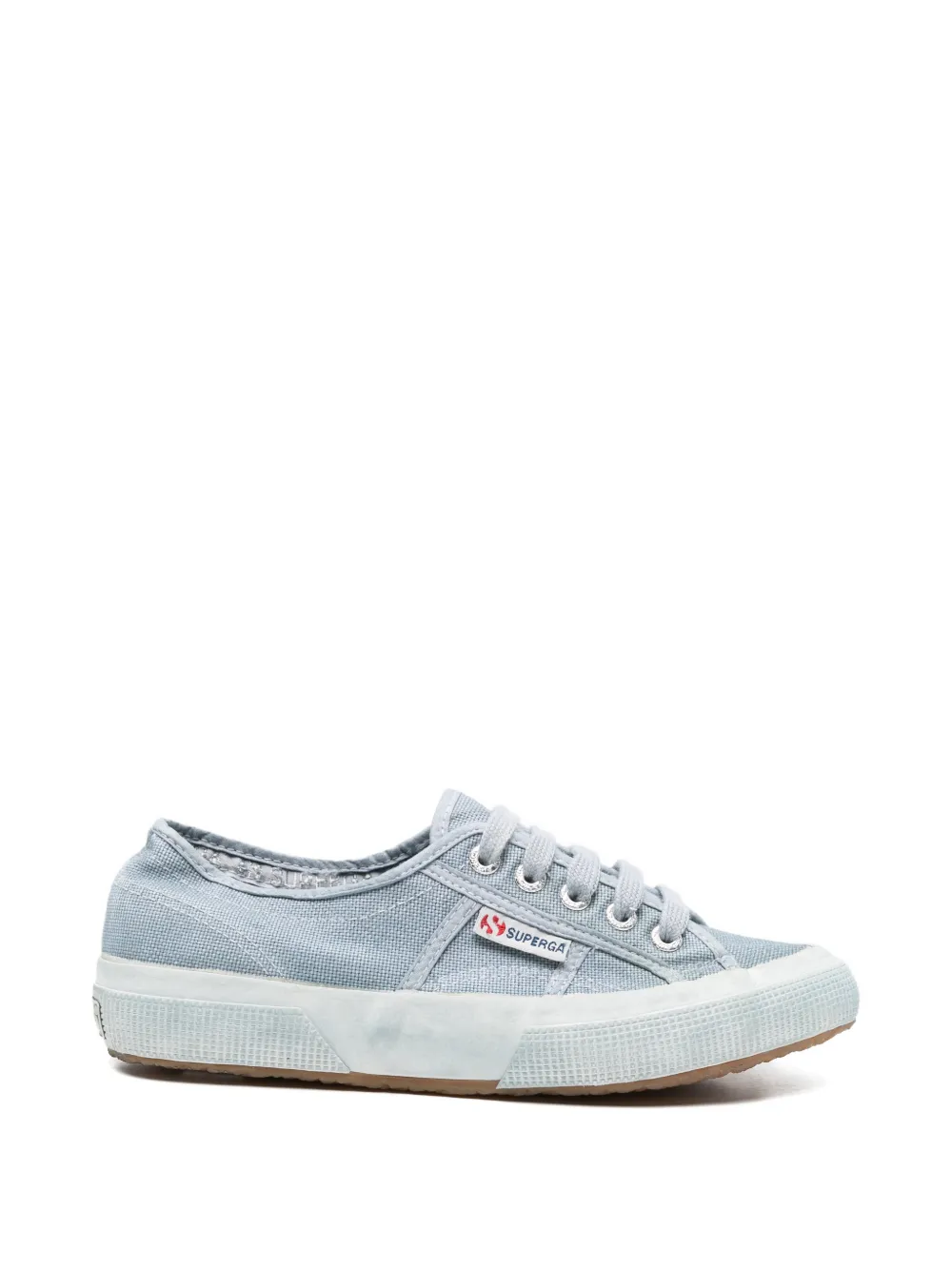 Superga lace-up canvas sneakers Blauw