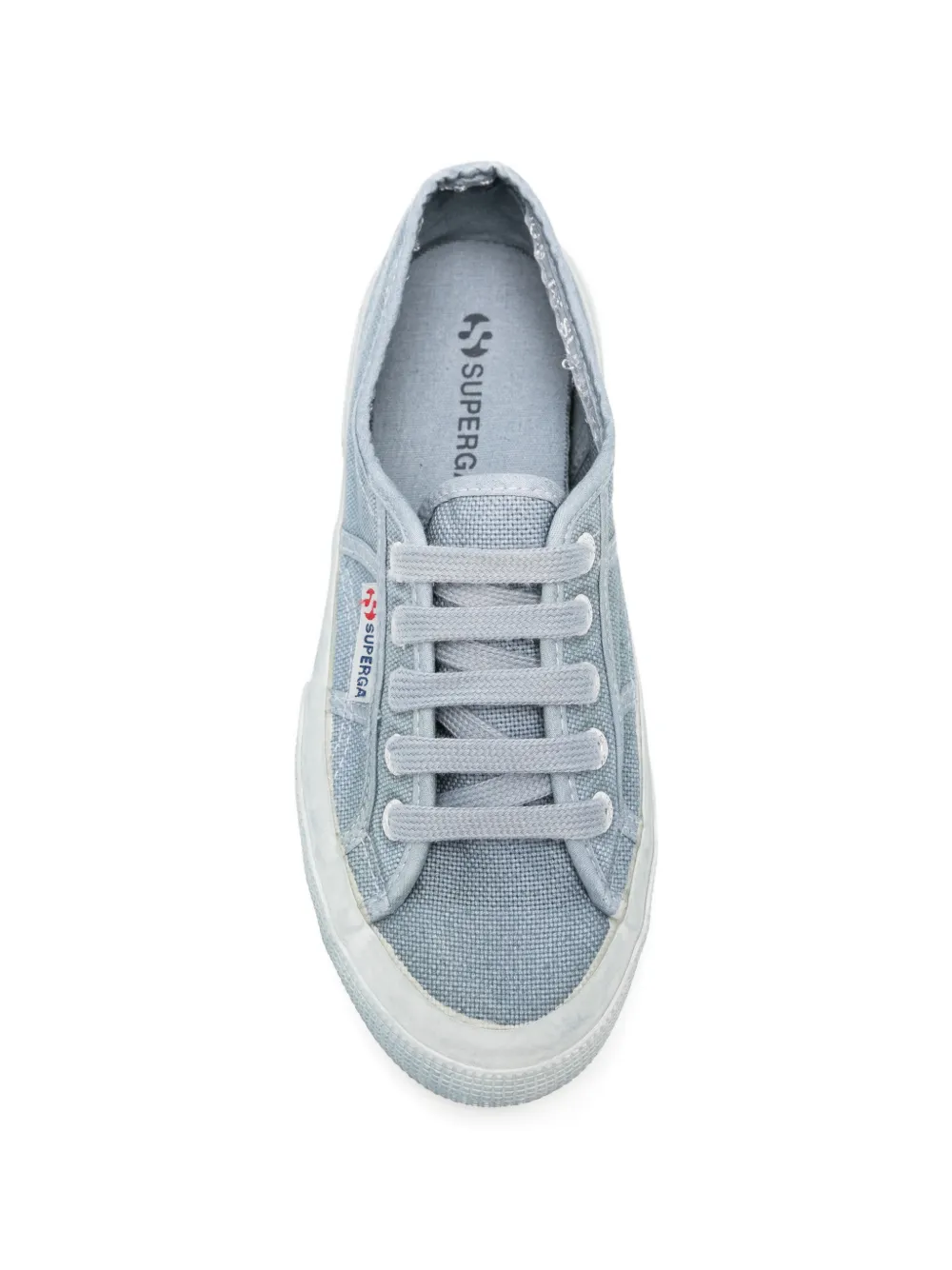 Superga lace-up canvas sneakers Blauw