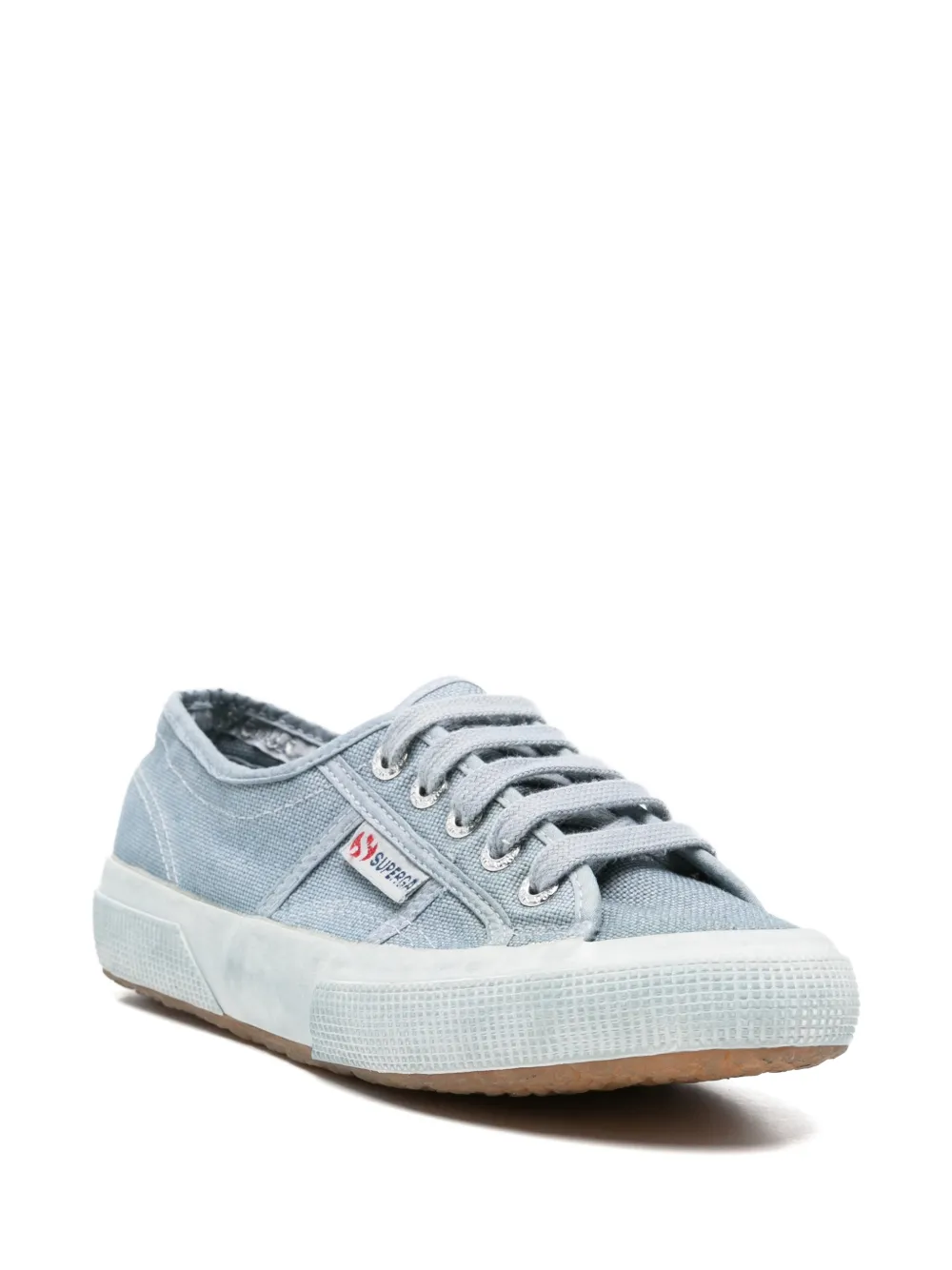 Superga lace-up canvas sneakers Blauw