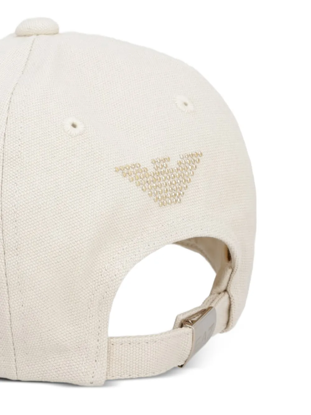 Ea7 Emporio Armani Pet verfraaid met kristallen en logoprint Beige