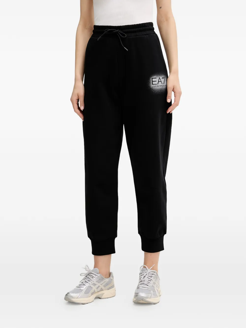 Ea7 Emporio Armani Trainingsbroek met logoprint Zwart