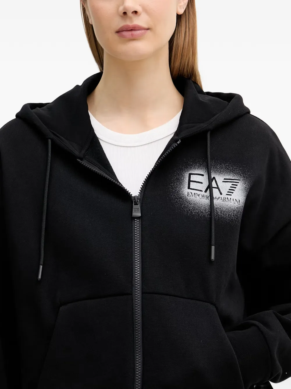 Ea7 Emporio Armani Trainingsbroek met logoprint Zwart