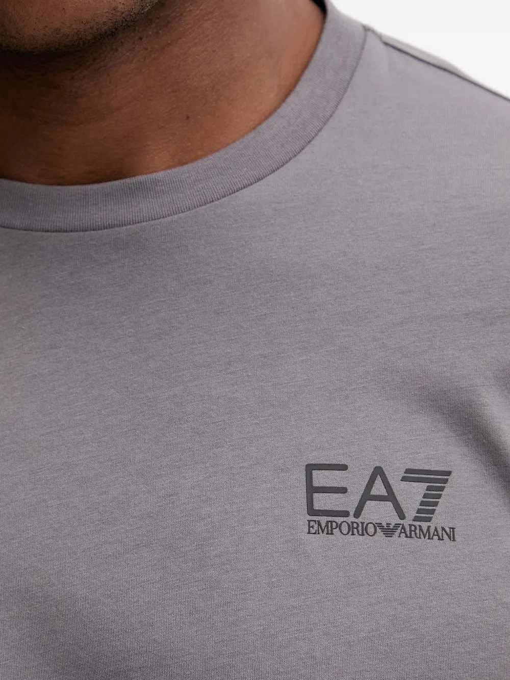 Ea7 Emporio Armani T-shirt met logoprint Grijs