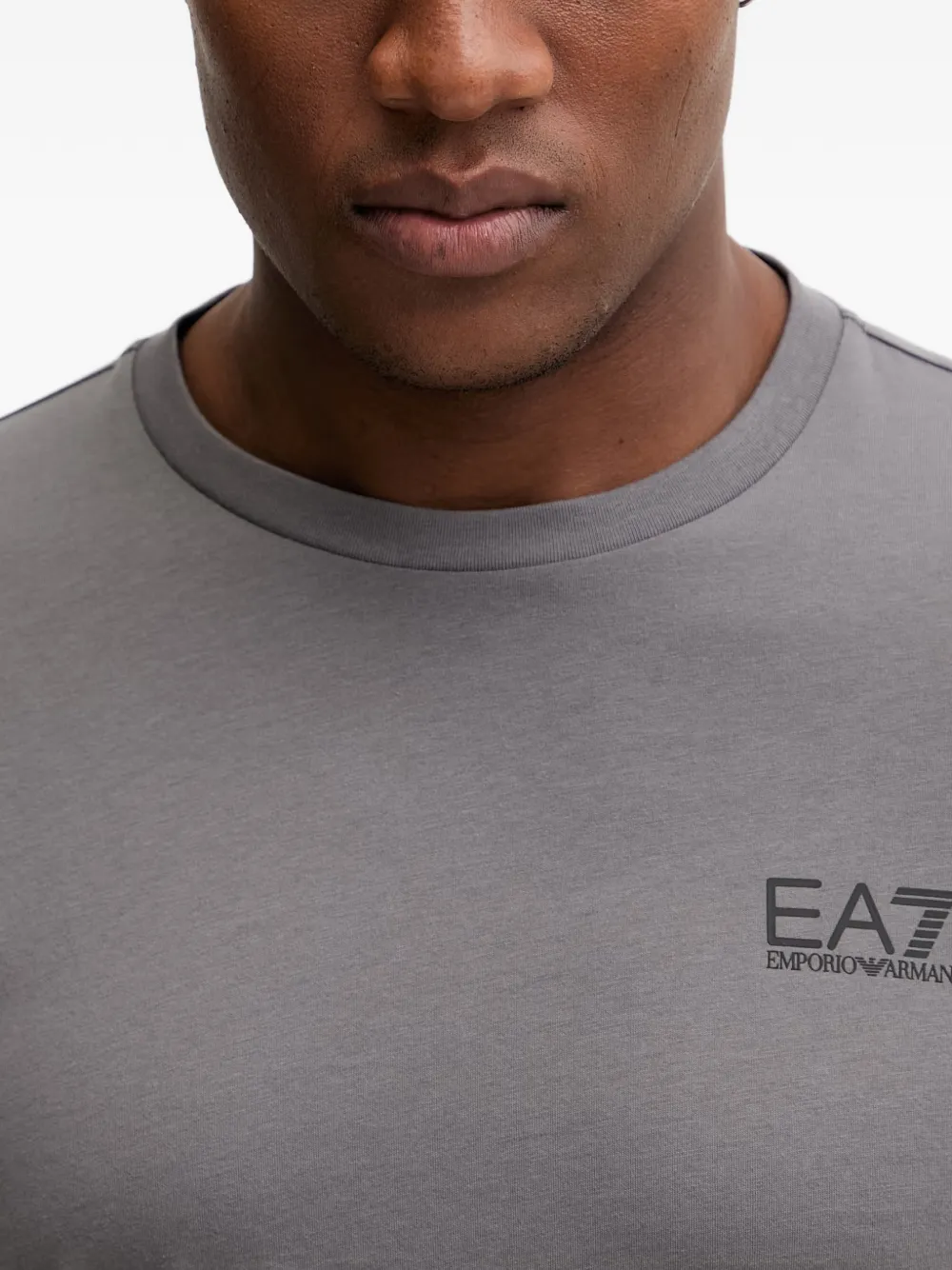 Ea7 Emporio Armani T-shirt met logoprint Grijs