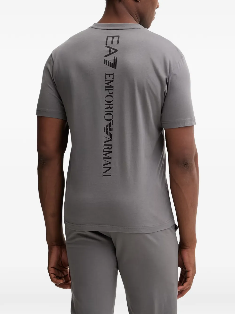 Ea7 Emporio Armani T-shirt met logoprint Grijs