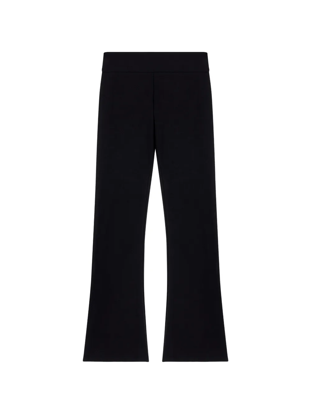 Ea7 Emporio Armani logo-plaque flared trousers - Nero