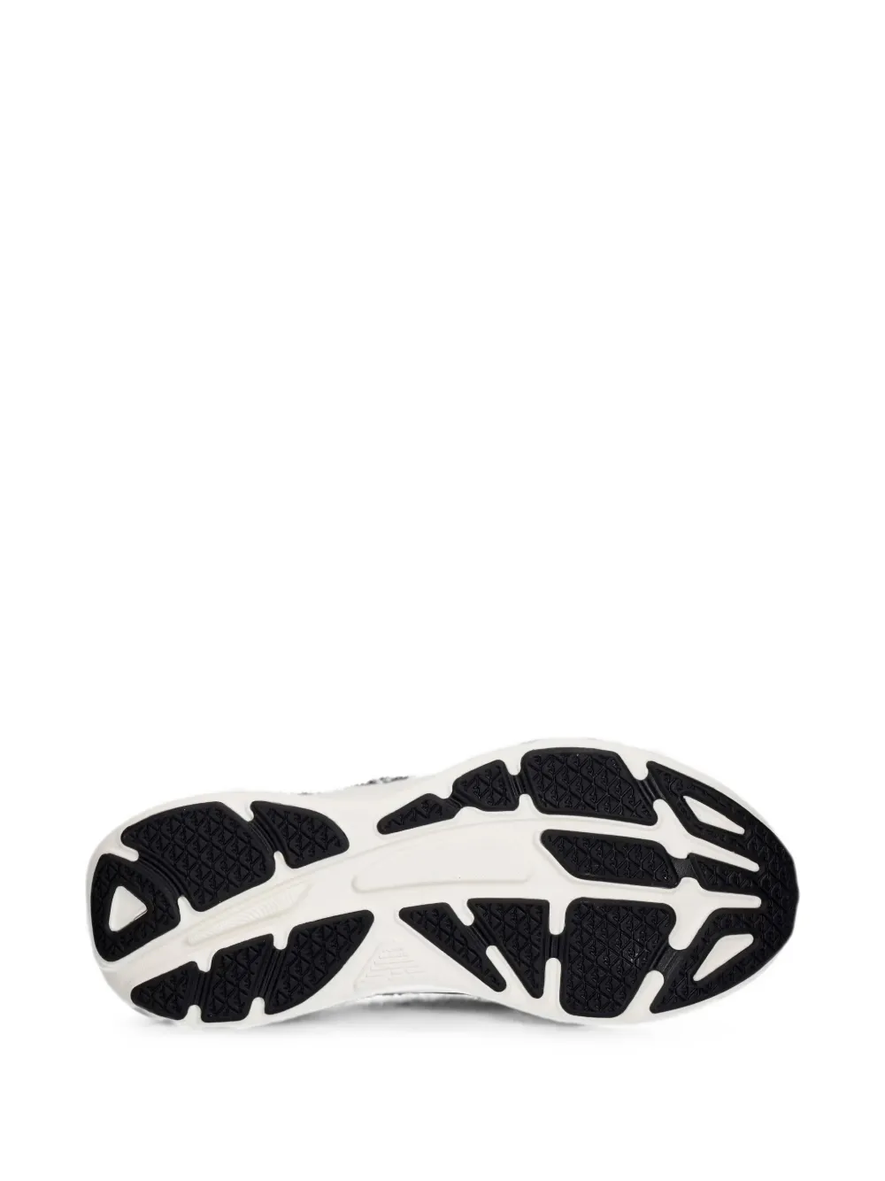 Ea7 Emporio Armani logo-print chunky-sole sneakers Zwart