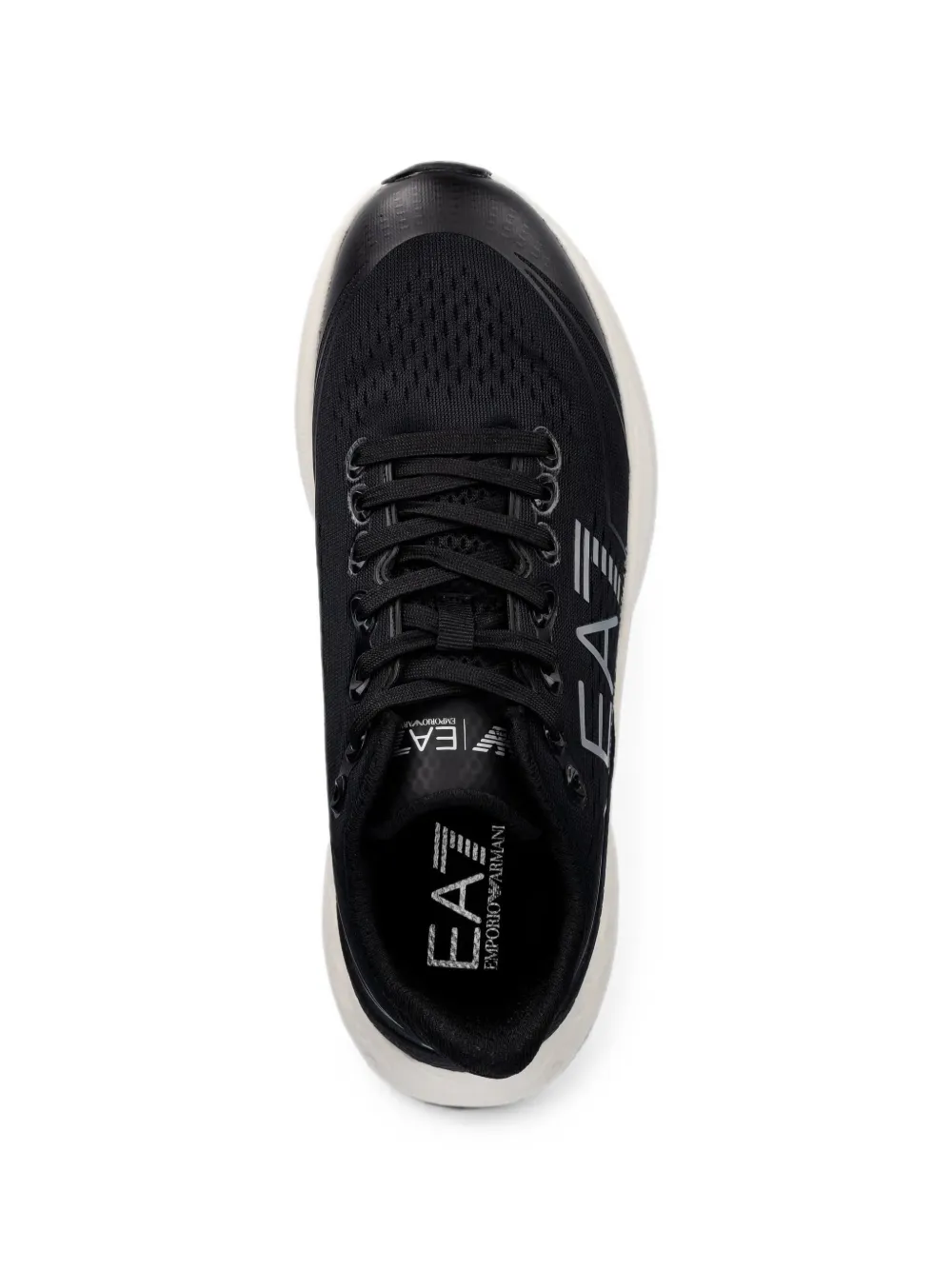 Ea7 Emporio Armani logo-print chunky-sole sneakers Zwart
