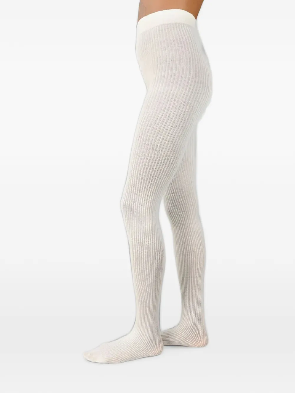 Swedish Stockings Zoe ribbed tights - Weiß