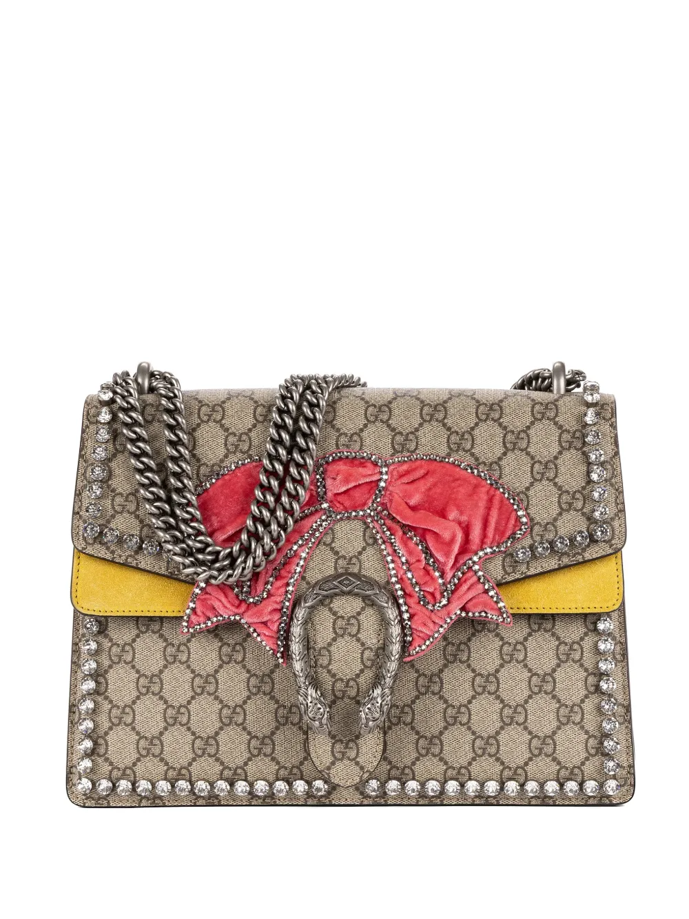 Gucci Pre-Owned Dionysus crystal-embellished shoulder bag - Toni neutri