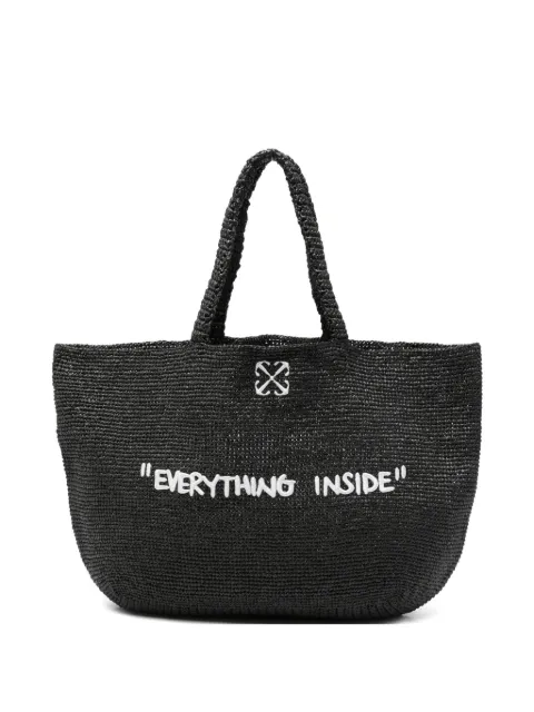 Off-White Jitney woven-design tote bag