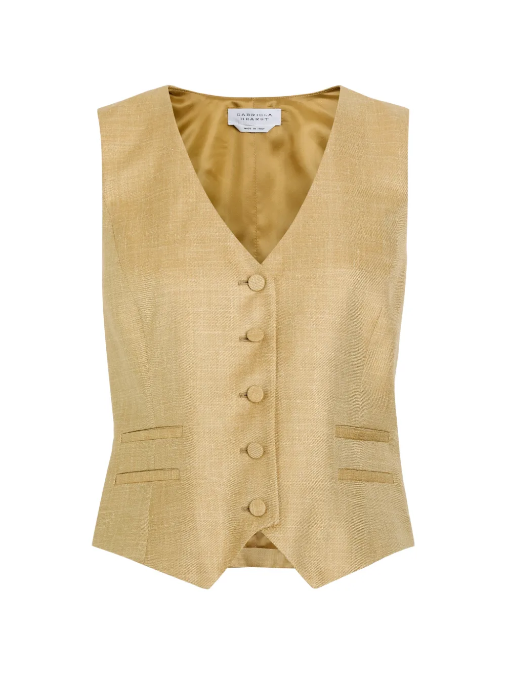 Gabriela Hearst V-neck waistcoat - Toni neutri