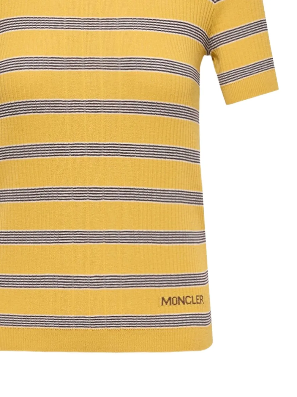 Moncler Gestreept T-shirt Geel