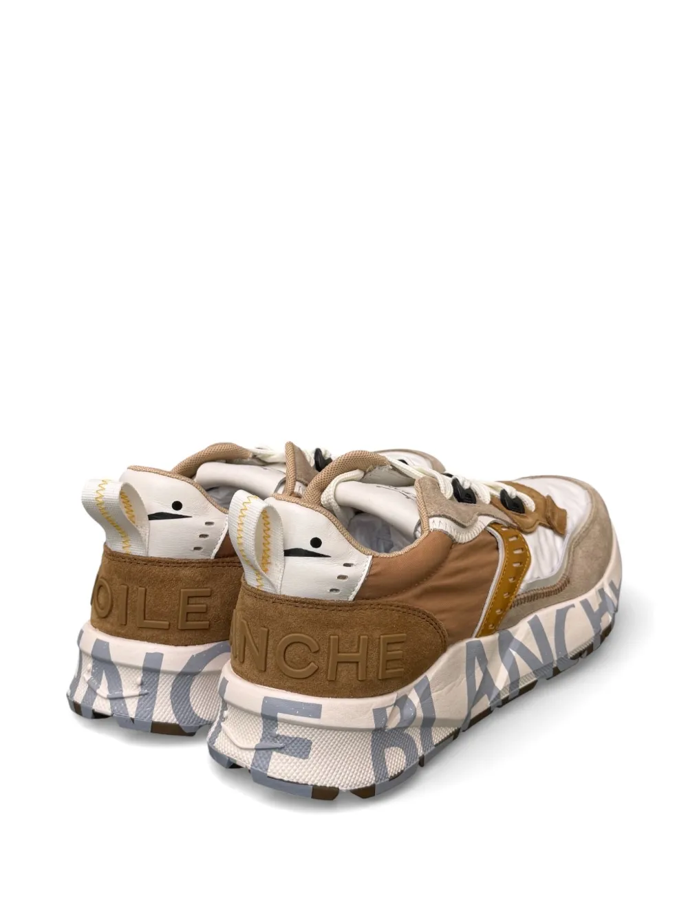 Voile Blanche CLUB01 logo-print lace-up sneakers Bruin