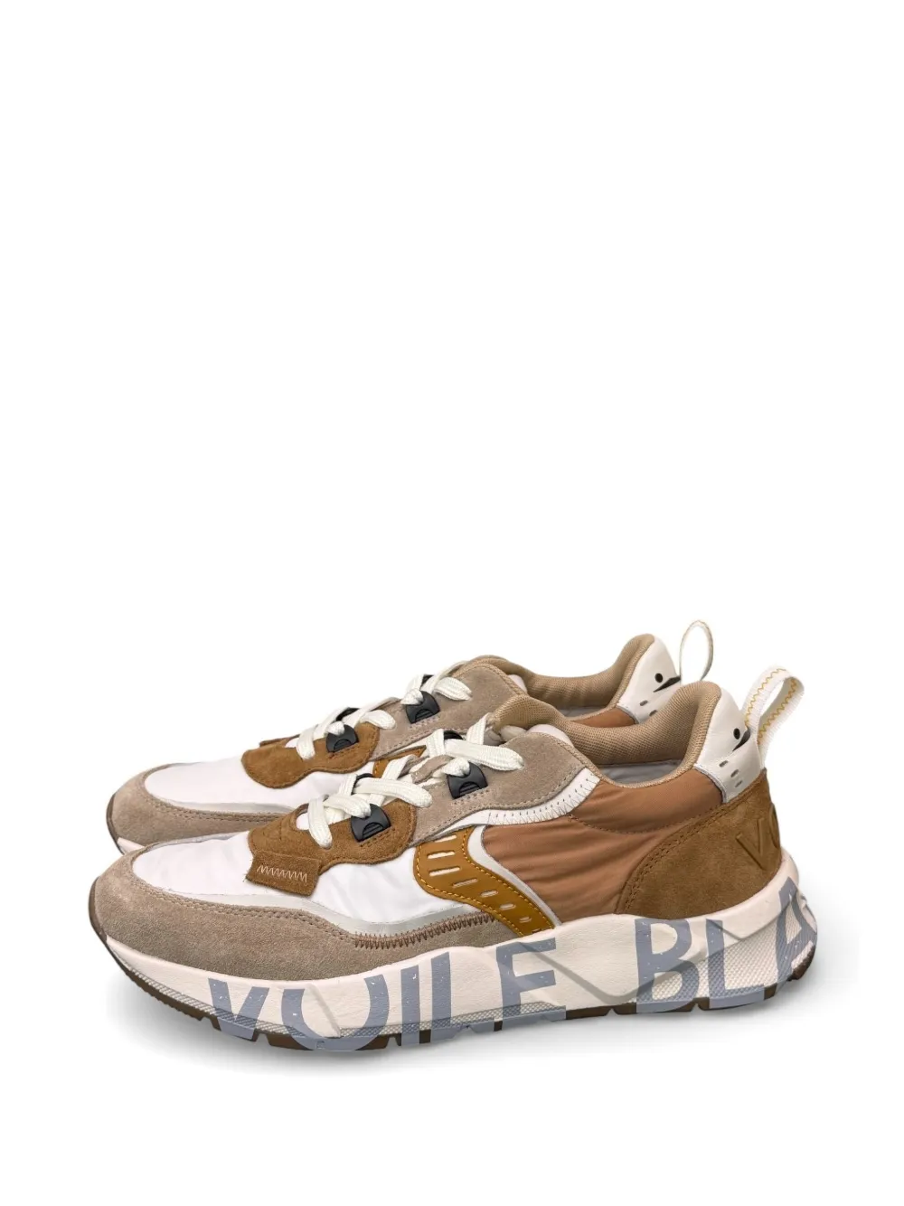 Voile Blanche CLUB01 logo-print lace-up sneakers Bruin