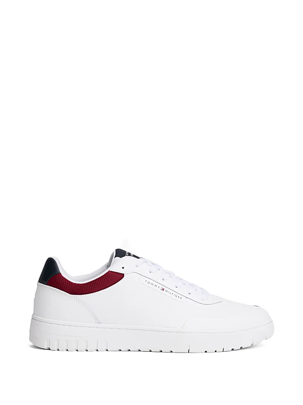 Tommy Hilfiger Cleat Basketball lace-up leather sneakers - Bianco