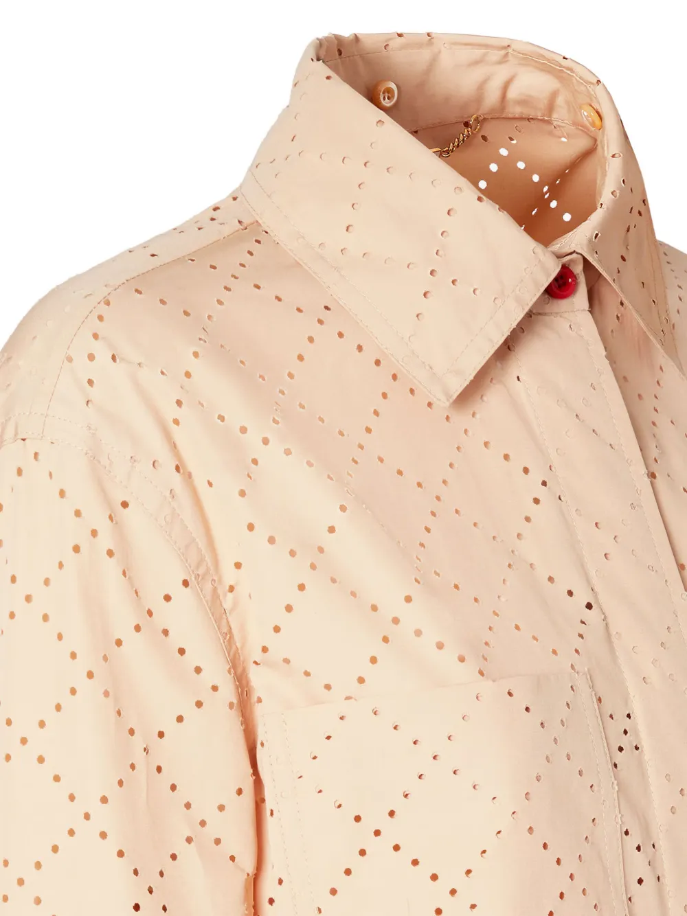 FENDI Broderie anglaise blouse Beige