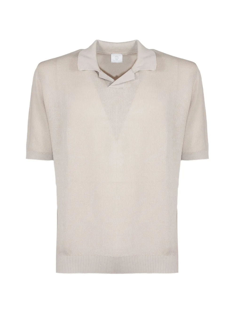 Eleventy short-sleeve polo sweater - Toni neutri