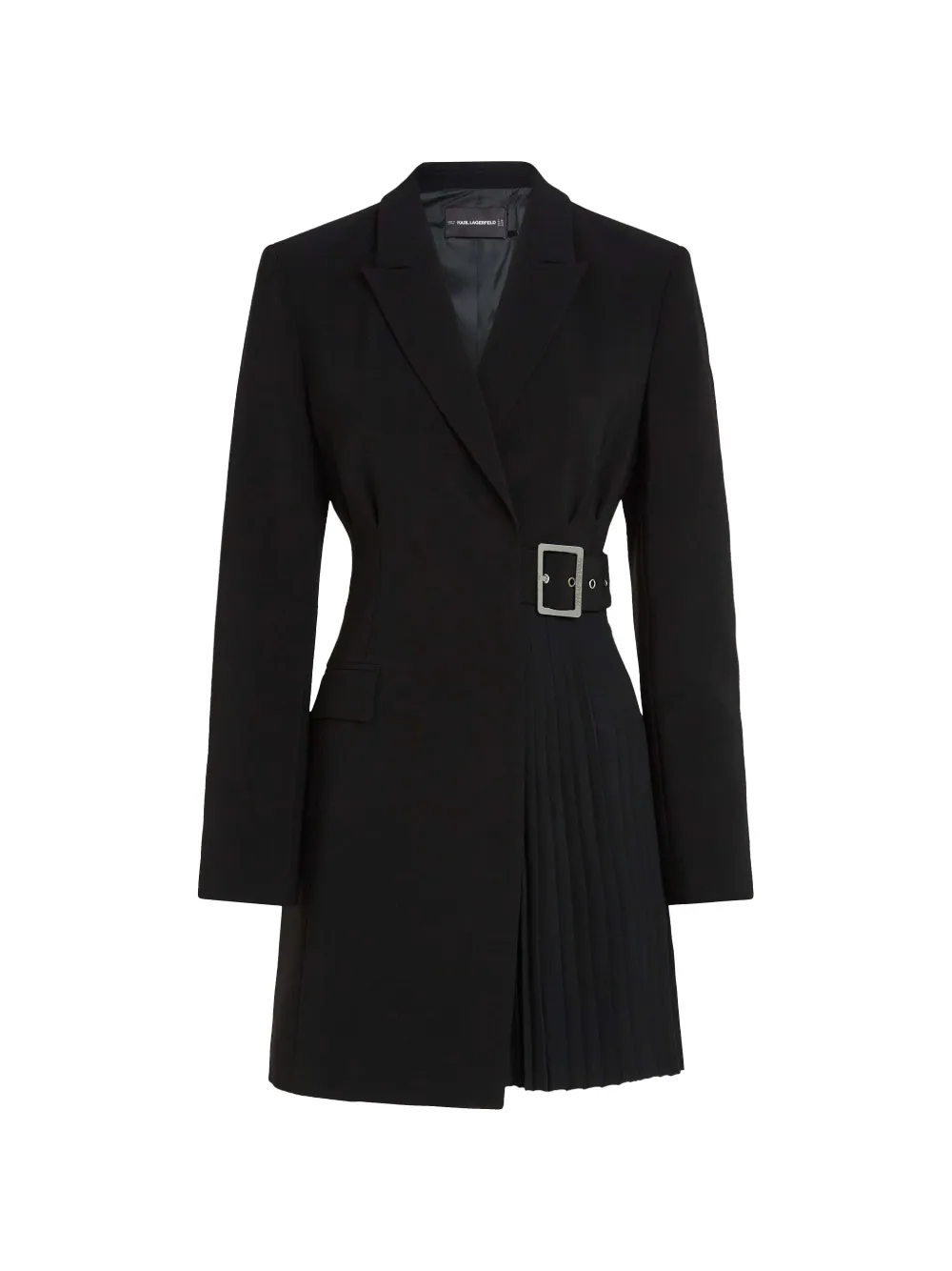 Karl Lagerfeld tailored pleated blazer mini dress - Schwarz
