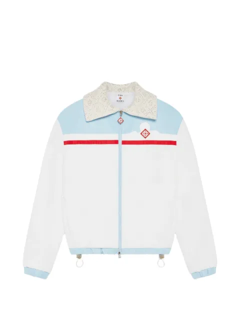 Casablanca lace-collar panelled jacket