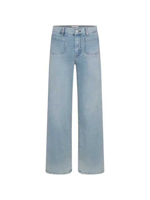 FRAME Le Slim Palazzo patch-pocket jeans
