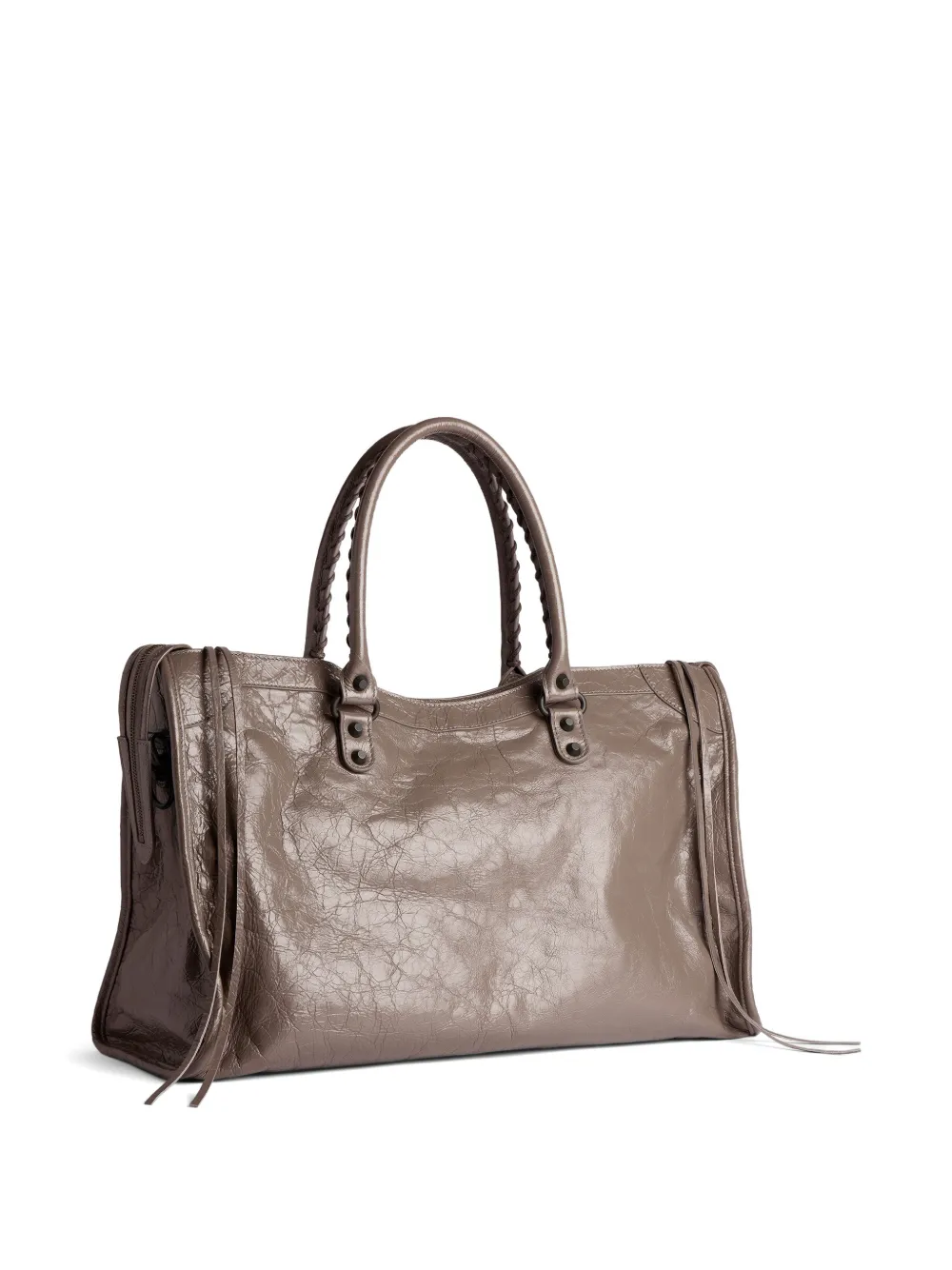 Balenciaga large Le City shoulder bag - Nude