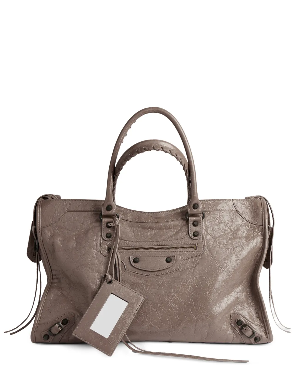 Balenciaga large Le City shoulder bag - Nude