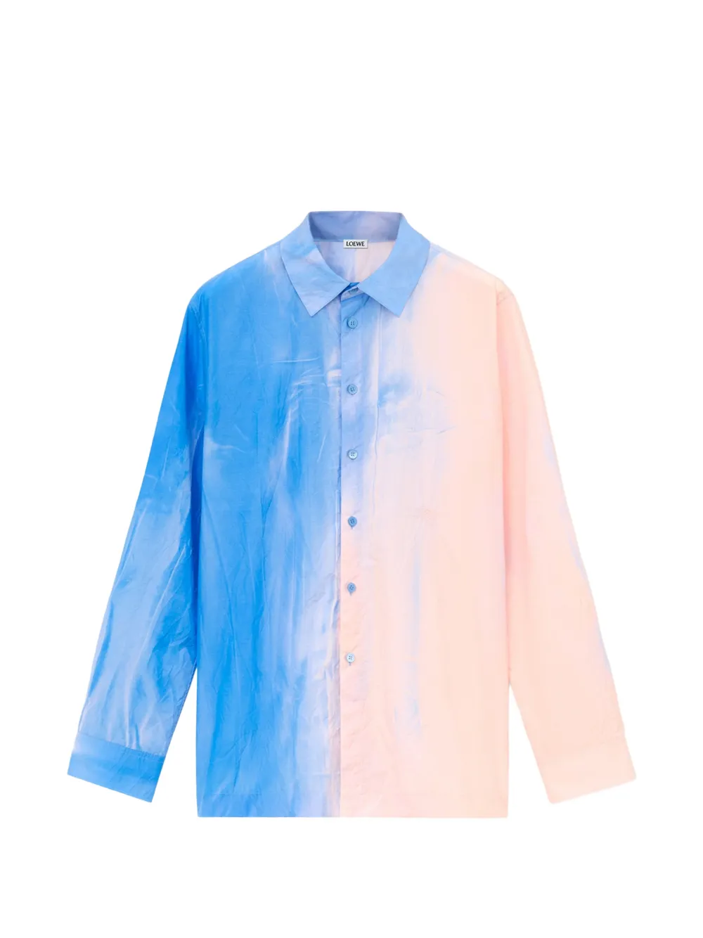 LOEWE gradient-effect long-sleeved shirt - Blue