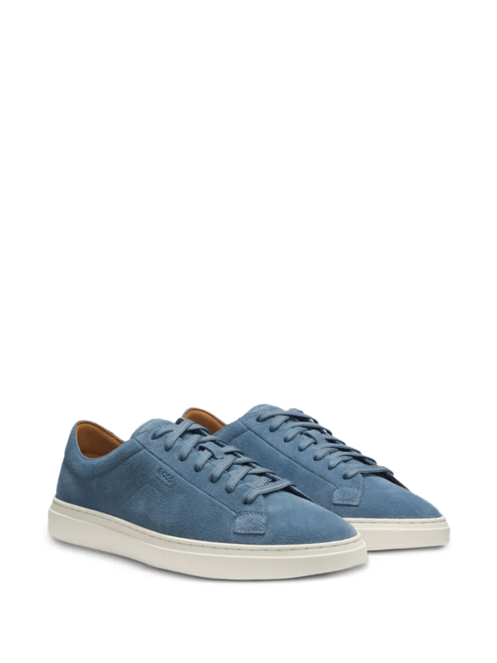 BOSS Kieran suede sneakers Blauw