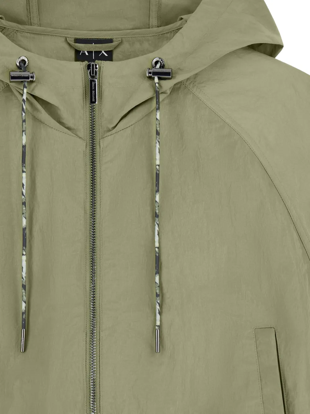 Armani Exchange Windjack met capuchon Groen
