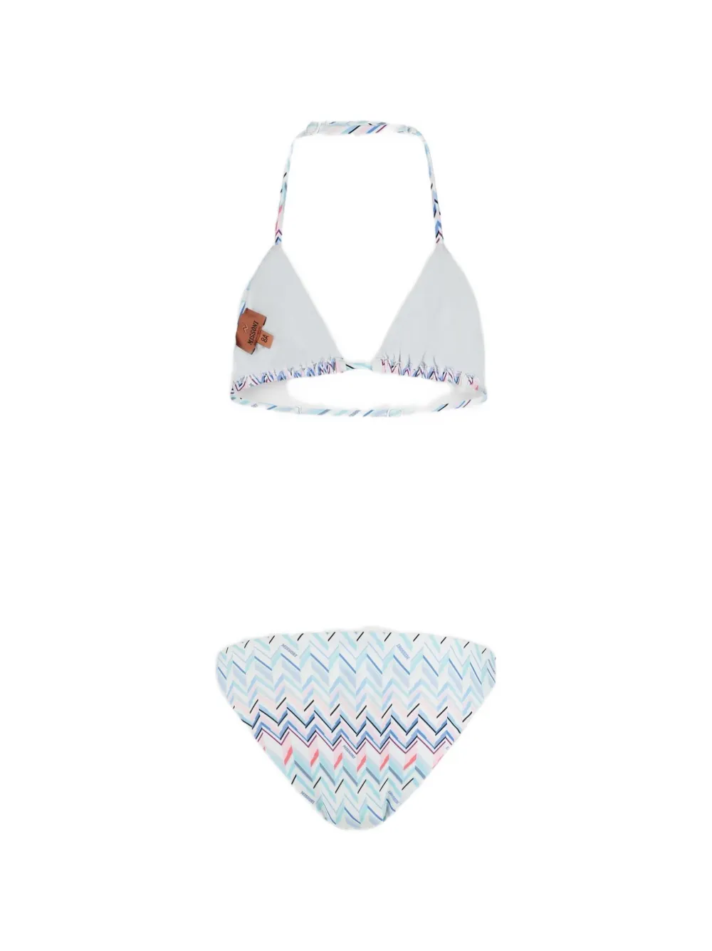 Missoni Zigzag Triangle Bikini In Blue