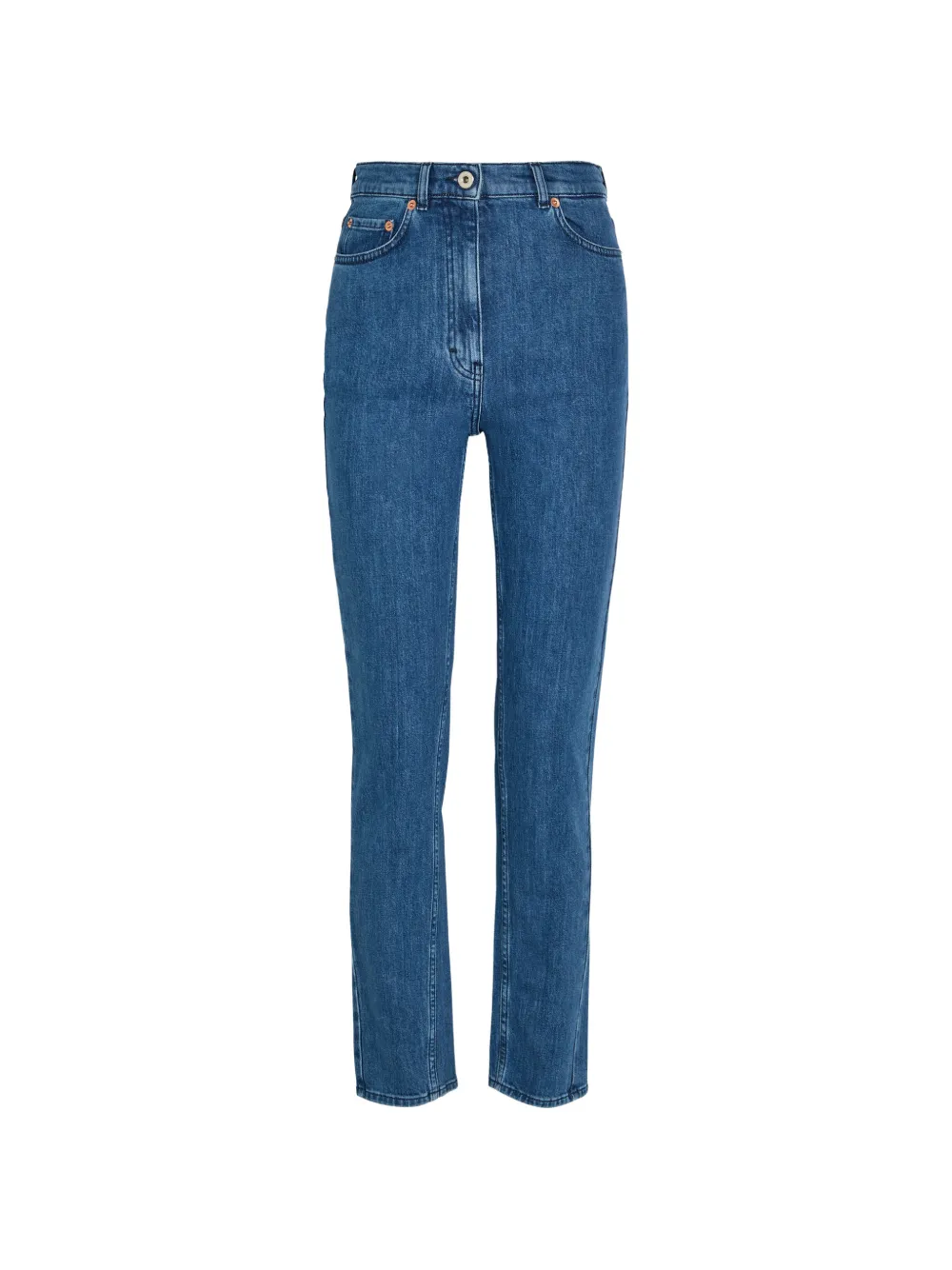 Another Tomorrow button-fastening jeans - Blu