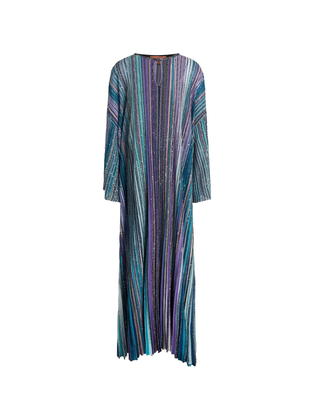 Missoni sequin-embellished striped maxi dress - Blue