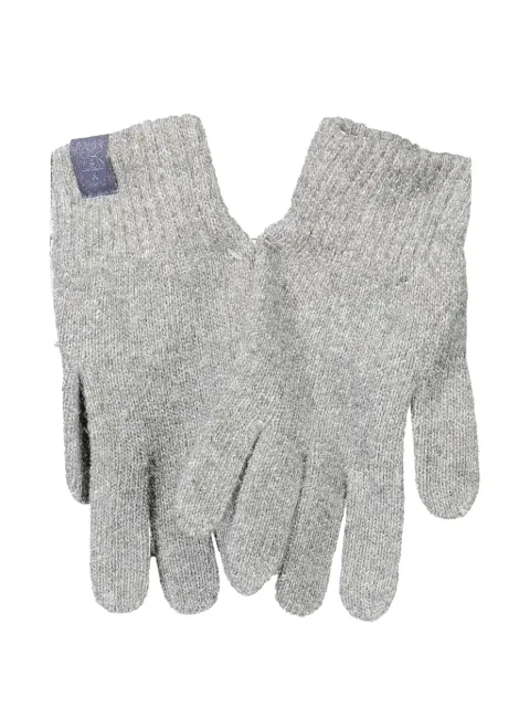North Sails logo-patch knit gloves