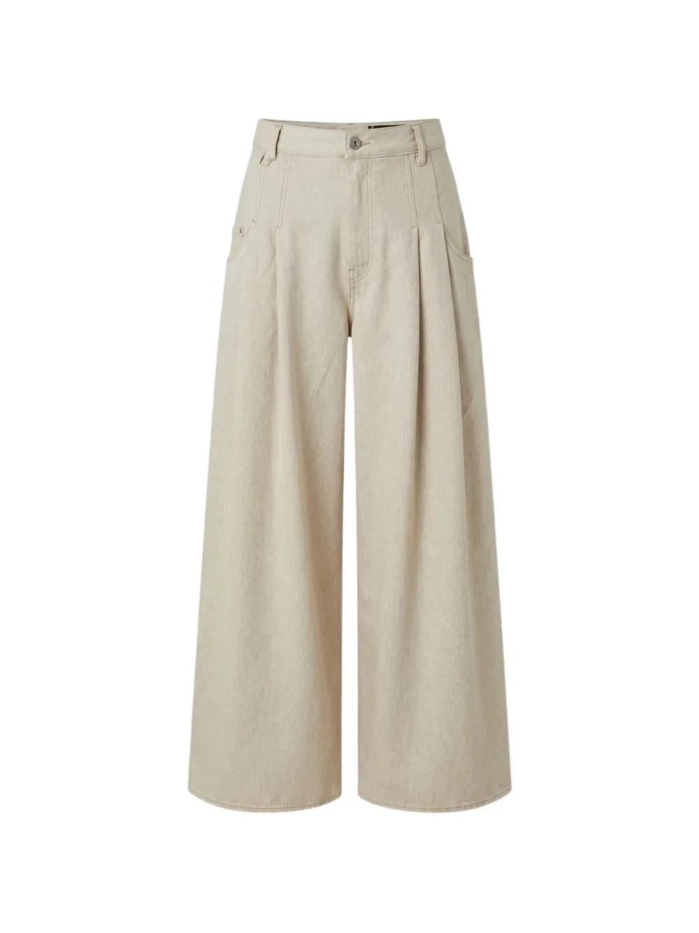 Jacquemus pleated-detail jeans - Neutrals