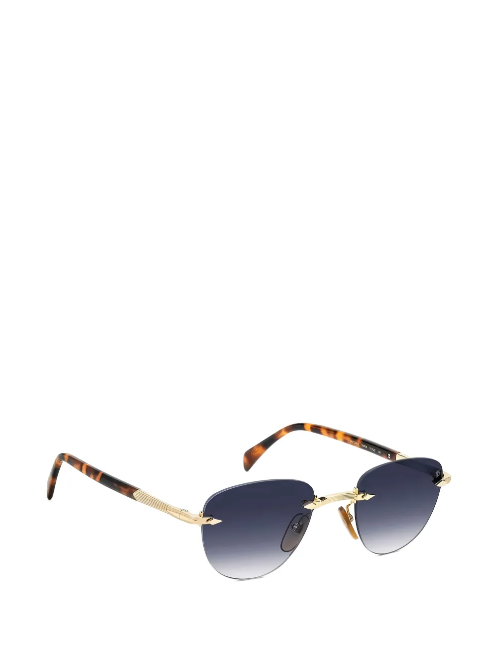 Eyewear by David Beckham Zonnebril met rond montuur Goud