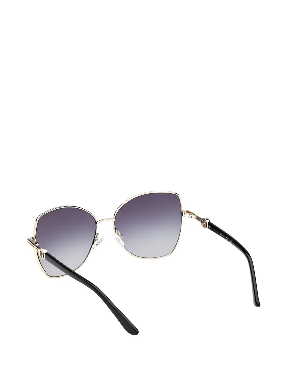 GUESS EYEWEAR Zonnebril met vlinder montuur Zwart