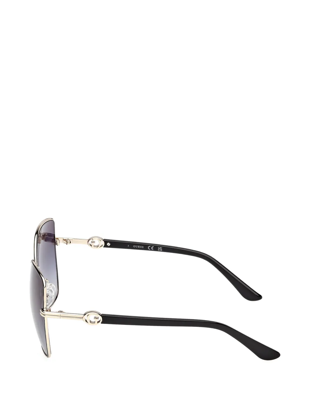 GUESS EYEWEAR Zonnebril met vlinder montuur Zwart