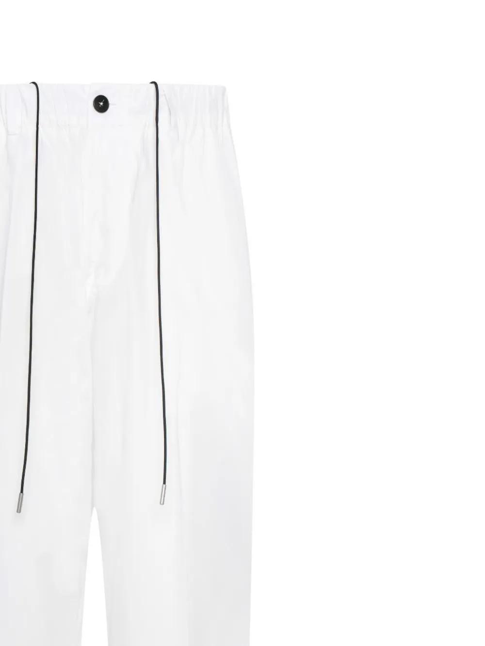 Low Brand Broek met trekkoordtaille Wit