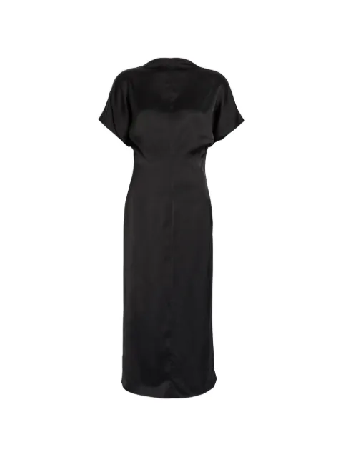TOVE Aker satin cap-sleeve midi dress