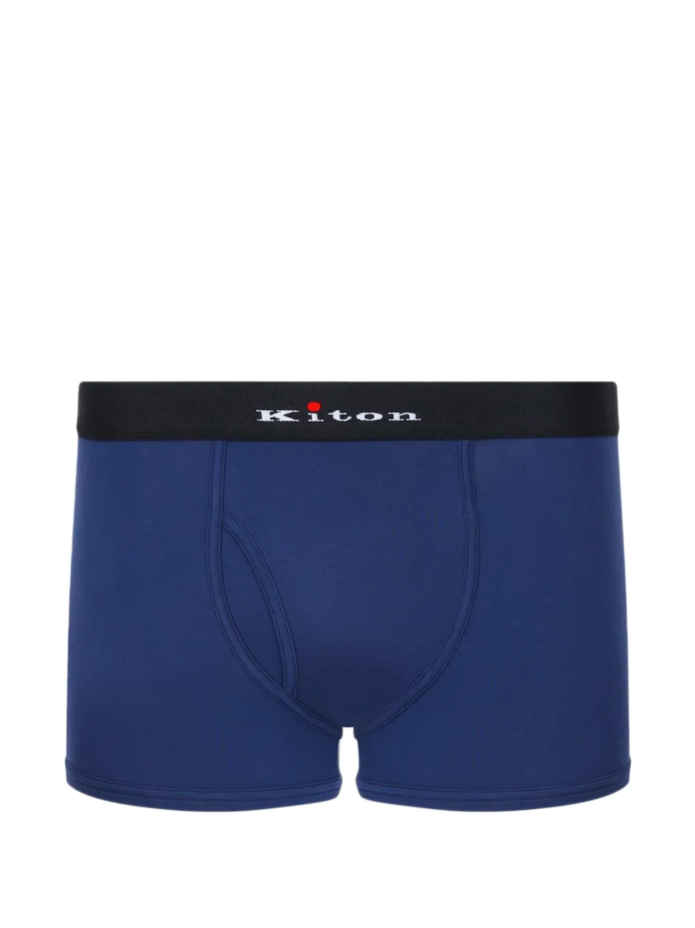 Kiton logo-waistband boxers - Blu