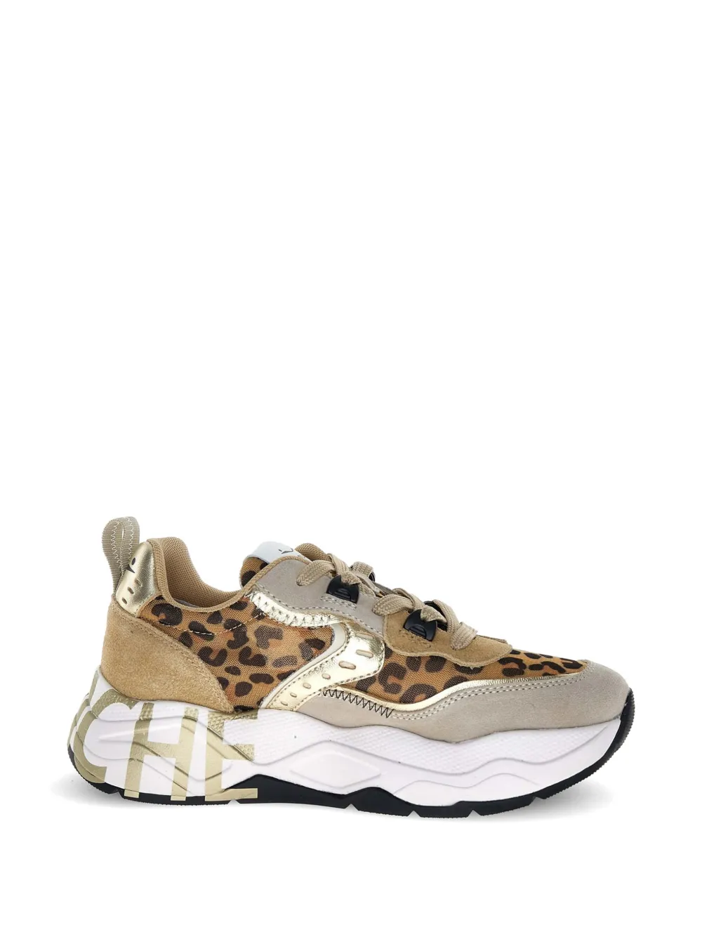 Voile Blanche Club105 leopard-print sneakers - Nude