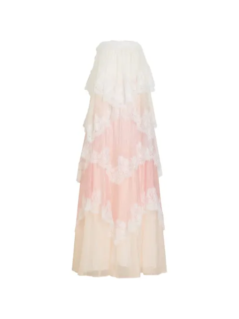 Aje Ophelia lace-trimmed tiered maxi dress