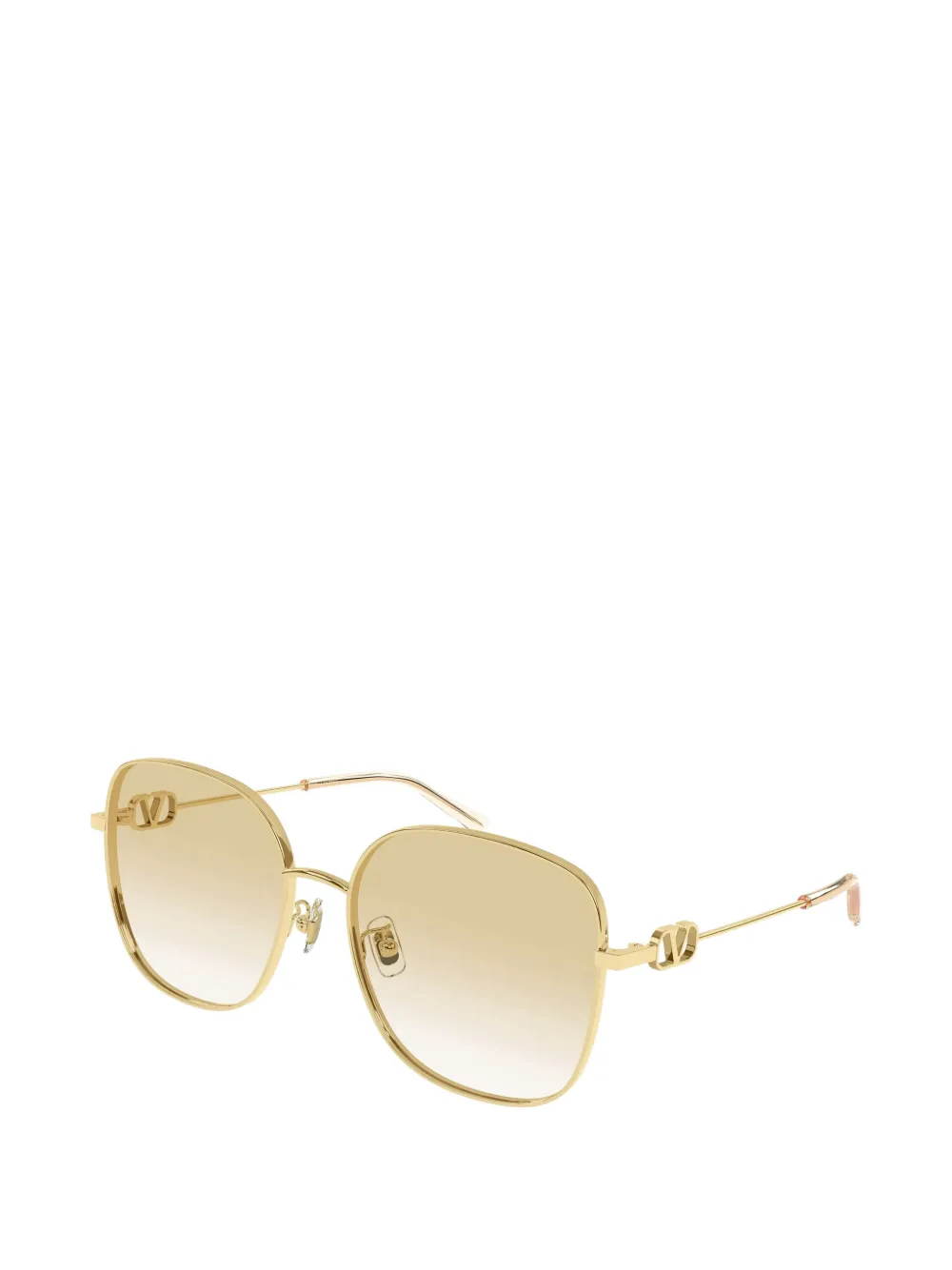 VALENTINO GARAVANI EYEWEAR VLogo zonnebril met vierkant montuur Goud