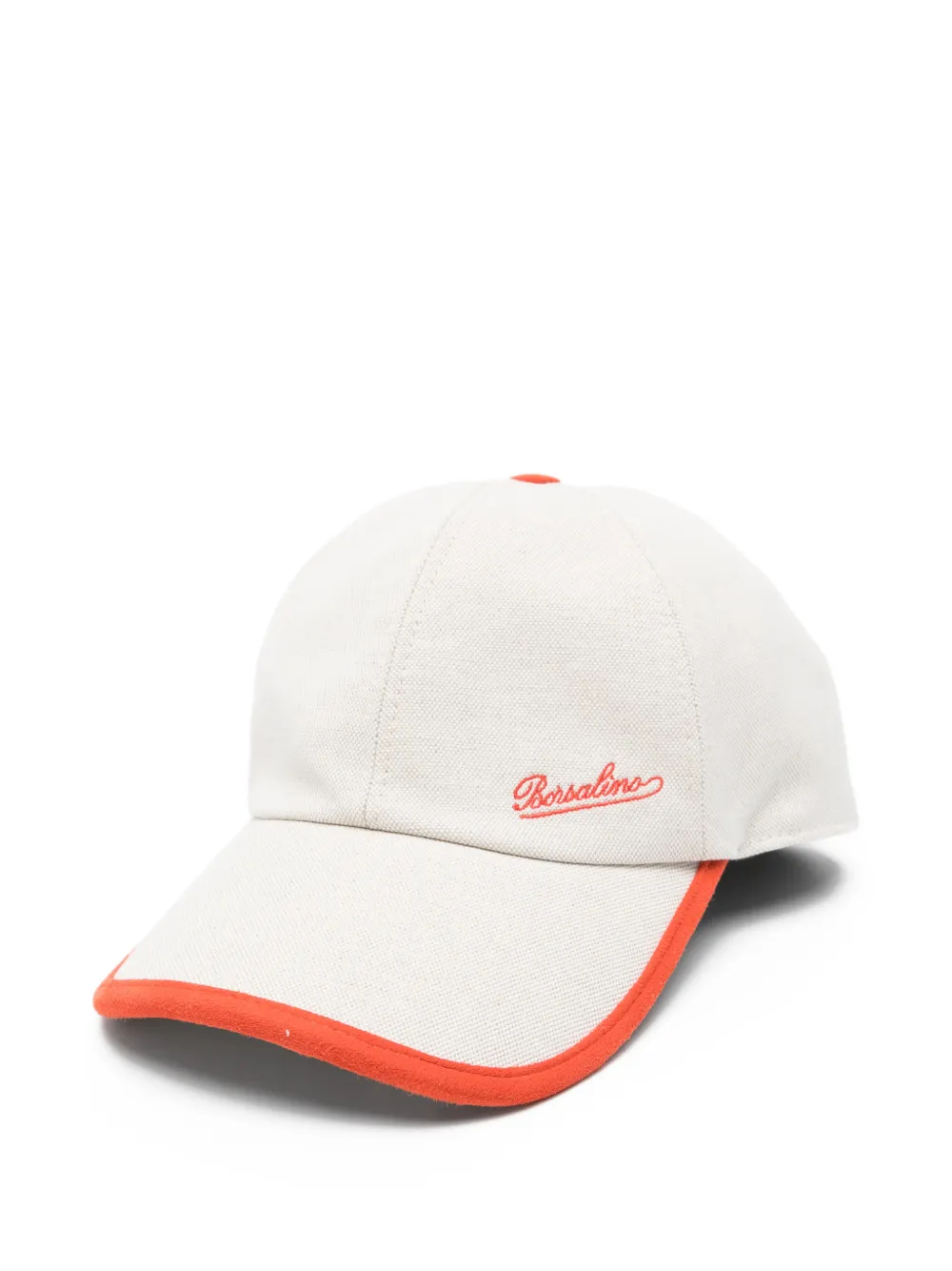 Borsalino logo-embroidered baseball cap - Toni neutri