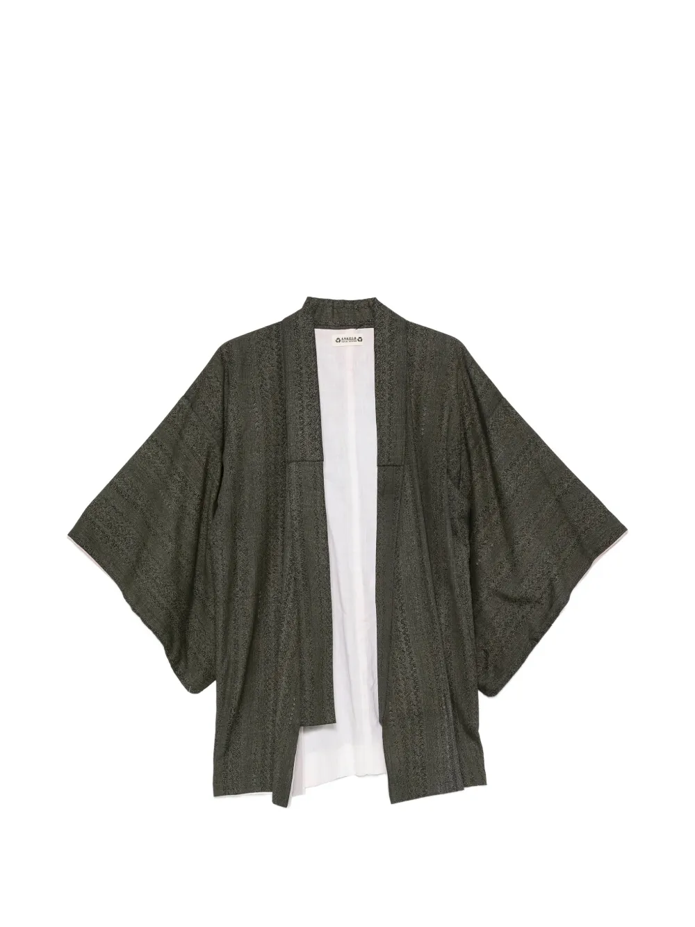 A.N.G.E.L.O. Vintage Upcycling patterned kimono - Braun