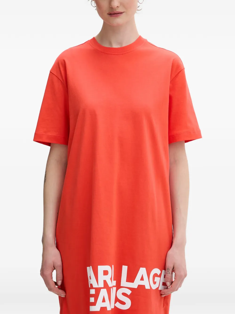 Karl Lagerfeld Jeans logo-print T-shirt dress