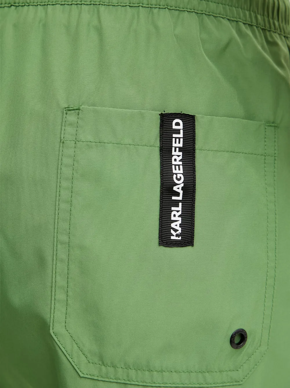 Karl Lagerfeld logo short boardshorts Groen